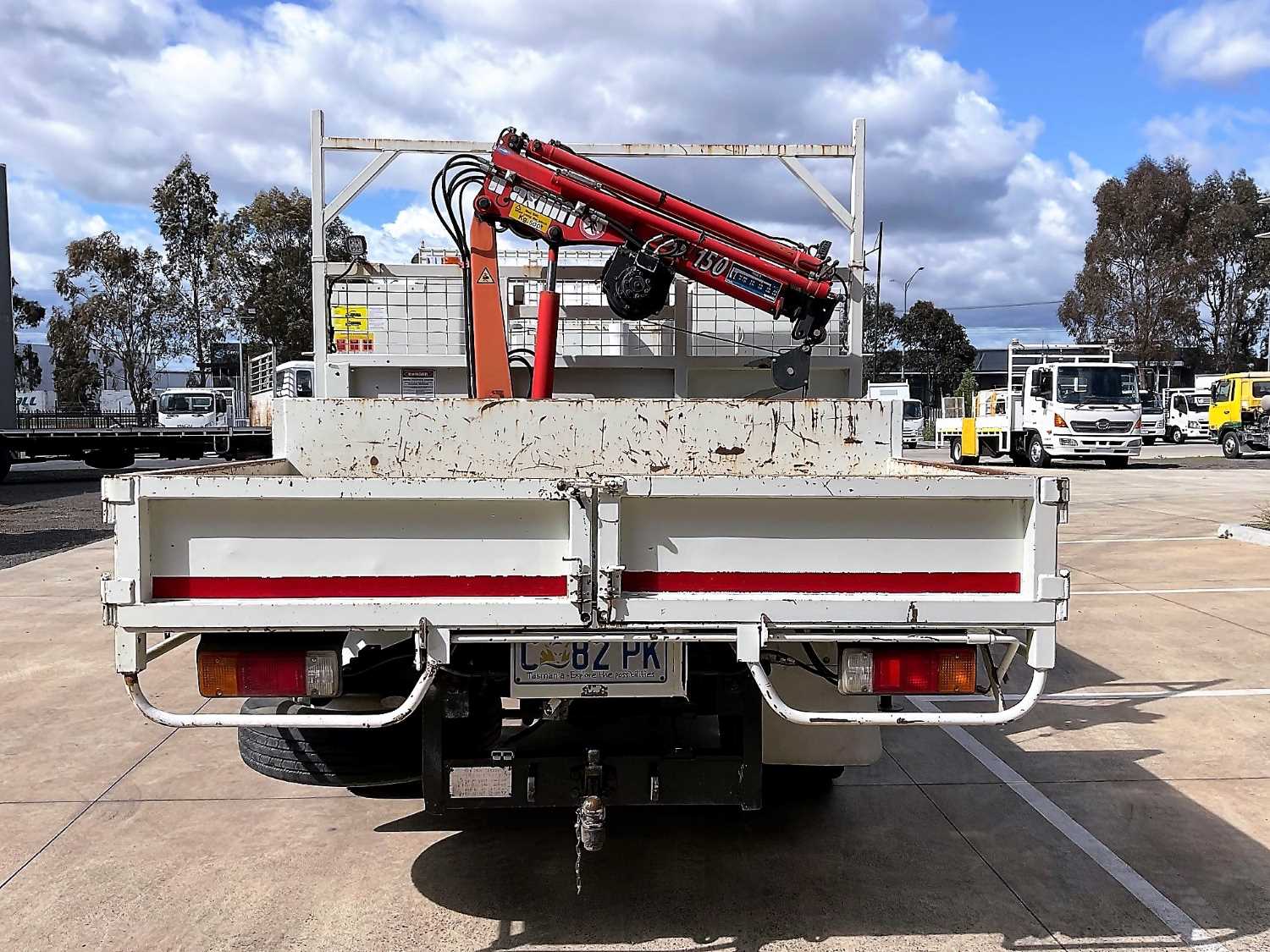 2012 HINO 300 SERVICE BODY WITH TIPPER